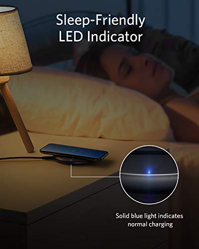 Anker Wireless Charger, PowerWave Pad Qi-Certified 10W Max for 1 Pack, Black