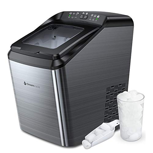 Dreamiracle Ice Maker Machine for L 15.75×W 9.69×H 16.93 in, Black
