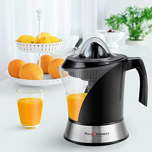Pohl+Schmitt Deco-Line Citrus Juicer Machine Extractor - Large Small, Black