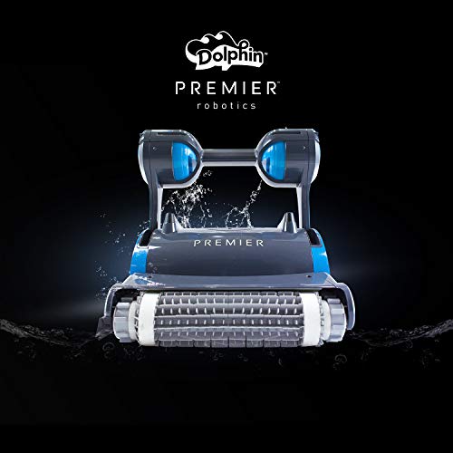 DOLPHIN Premier Robotic Pool Cleaner with Powerful Dual Scrubbing Brushes...