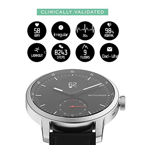 Withings ScanWatch - Hybrid Smartwatch with ECG, Heart Rate 42 mm, Black