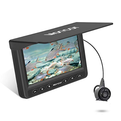 MOOCOR Underwater Fishing Camera, Portable Fish 4.3 Inch w/ Infrared 15m