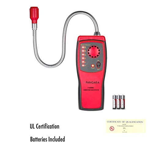 PANGAEA Gas Detector Portable Natural Tester Detector, Combustible Red