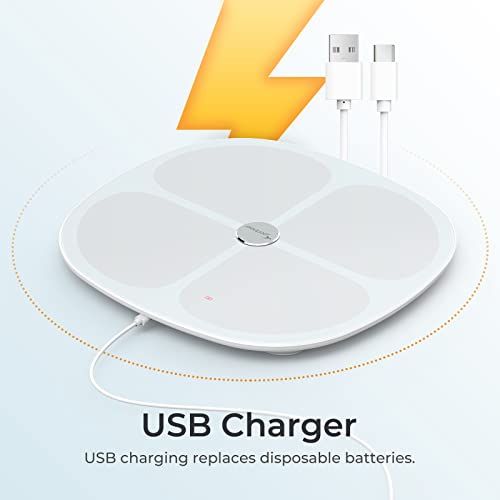 Body Fat Scale, Sportneer Smart Scale 8 Electrodes Accurate Digital Body...