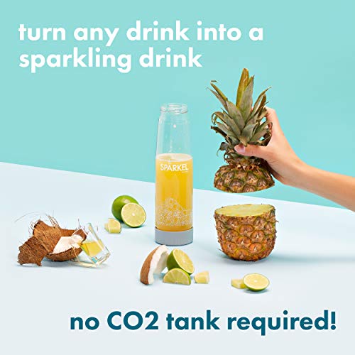 Spärkel Beverage System (Silver) - Sparkling Water and Soda Maker - A Silver