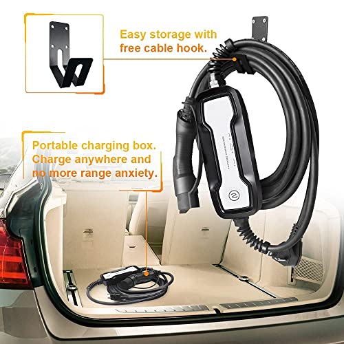 BESENERGY EV Charger Level 1/2 Switchable Current 10/16A NEMA 6-20 Plug 1