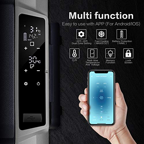 BODEGA 12 Volt Car Refrigerator, Portable Freezer, 36L, T 38 Quart (36L)