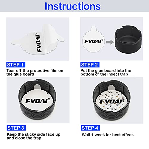 FVOAI Fly Trap Indoor, Fruit Catcher Mosquito Killer Insect Blue