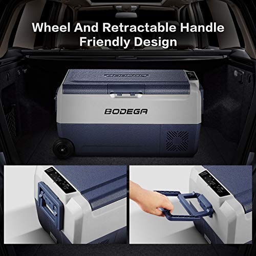 BODEGA 12 Volt Car Refrigerator, Portable Freezer, 36L, T 38 Quart (36L)