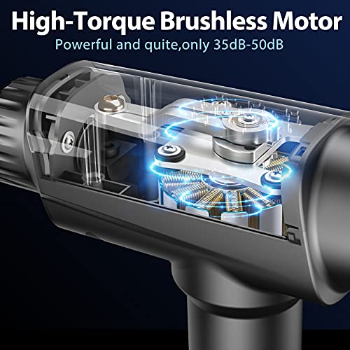 Massage Gun, Muscle Massager Gun Deep Tissue Percussion Black