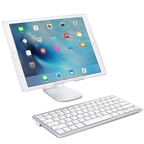 OMOTON Ultra-Slim Bluetooth Keyboard Compatible with 2018 iPad Pro White