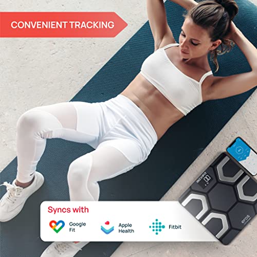 INEVIFIT EROS Bluetooth Body Fat Scale Smart BMI 1 Count (Pack of 1), Black