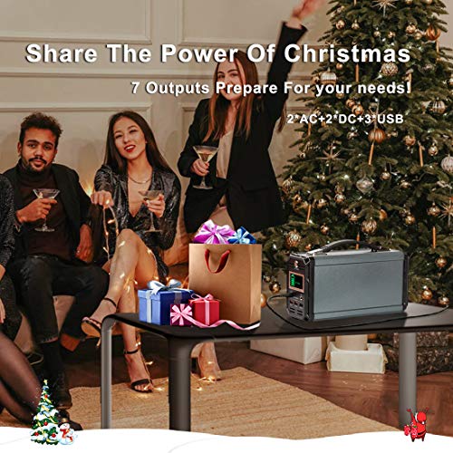 300W Solar Generator, FlashFish 60000mAh Portable 222Wh Generator