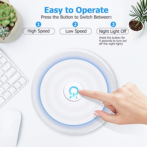 KOIOS Air Purifier, Indoor Cleaner with 3-in-1 True HEPA Filter for Home...