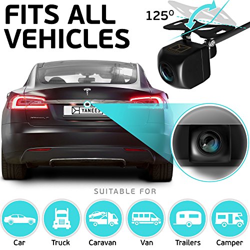 YANEES Car Backup Camera - HD 1080p - Rear View - Waterproof Premium
