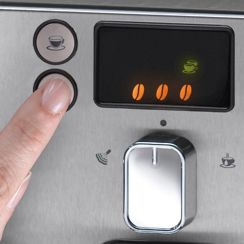 Gaggia Brera Super Automatic Espresso Machine in Black. Pannarello Wand Black