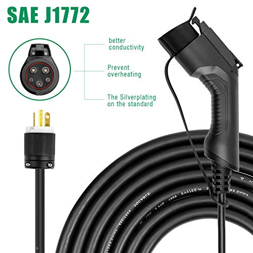 LEFANEV EV Charger Level 2 Cable (2.2/3.6KW,10/16A,100-250V, NEMA Switchable