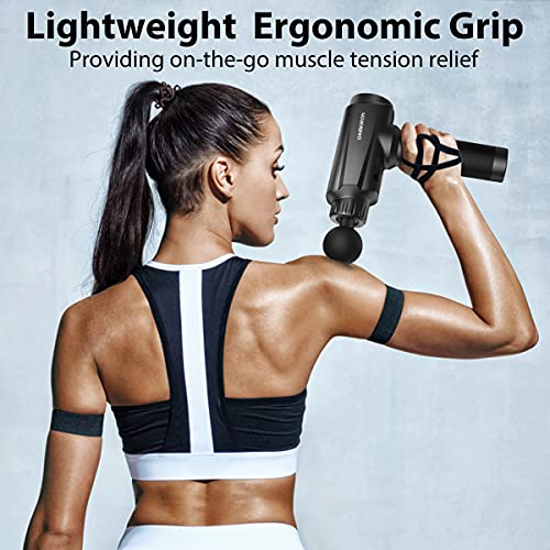 Massage Gun, Muscle Massager Gun Deep Tissue Percussion Black