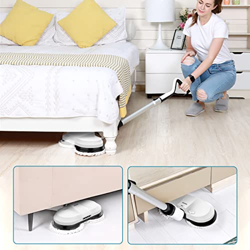 OGORI Electric Mop, Cordless Spin Mop Hardwood 11 Piece Set, Grey