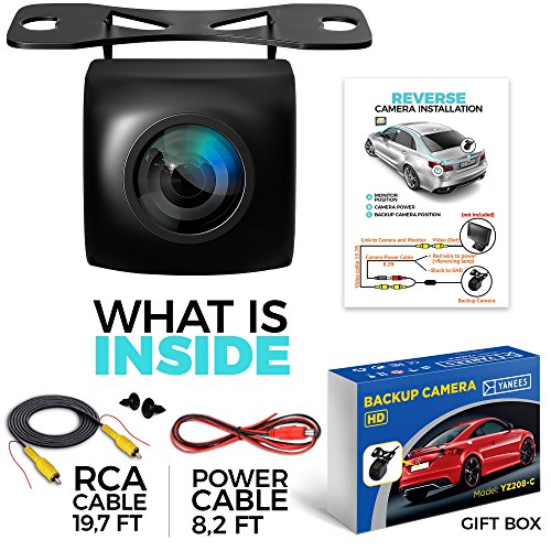 YANEES Car Backup Camera - HD 1080p - Rear View - Waterproof Premium