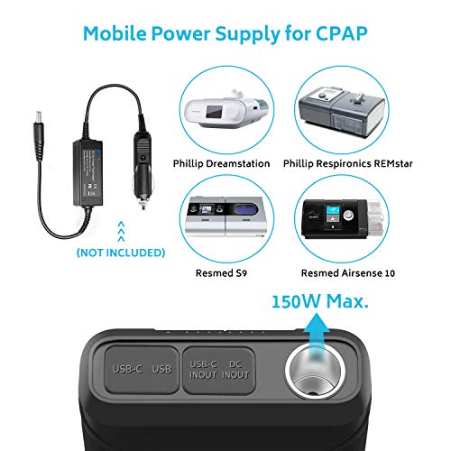 Renogy 72000mAh 266Wh 12v Power Bank with 60W PD, CPAP Battery 72000mAh/266Wh
