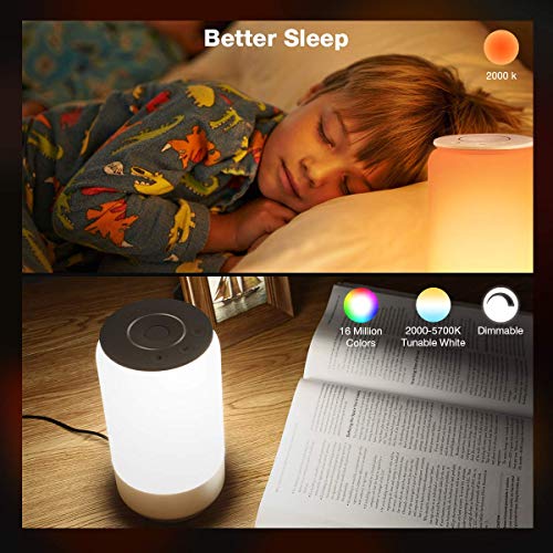 LE LampUX WiFi Smart Table Lamp Works with Alexa, Rgb and Tunable White