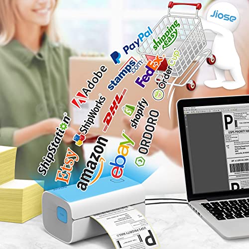 Jiose Shipping Label Windows & MacOS both Compatible, Gray Inner