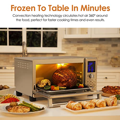 NUWAVE Bravo Air Fryer Oven, 12-in-1, 30QT XL Large Capacity Digital silver