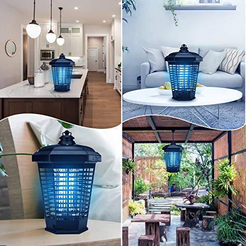 Electric Bug Zapper, Indoor and Outdoor Mosquito Zappers 4200V Black