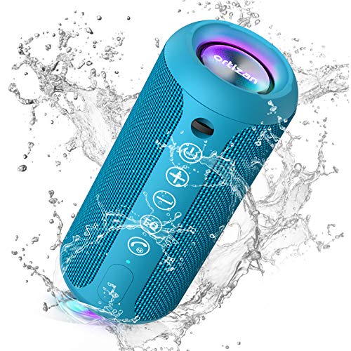 Ortizan Portable Bluetooth Speaker, IPX7 Waterproof Wireless Speaker Blue