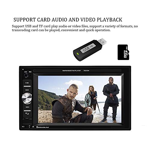 UNITOPSCI Car Multimedia Player - Double Din, Bluetooth Audio and Calling,...
