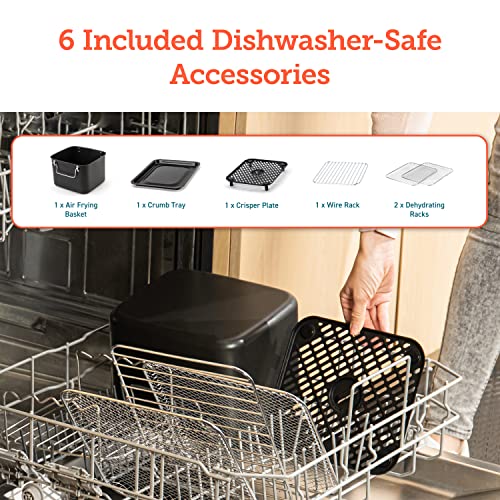 COSORI Air Fryer Oven Combo 7 Qt, Countertop 7 QT-Air Oven, Black