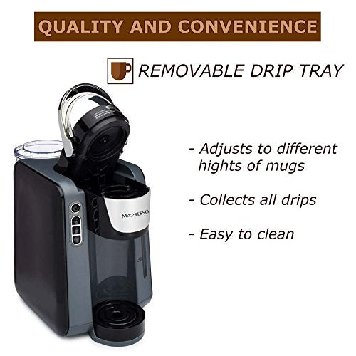 Mixpresso - Single Serve K-Cup Coffee Maker | Machine Dark Grey