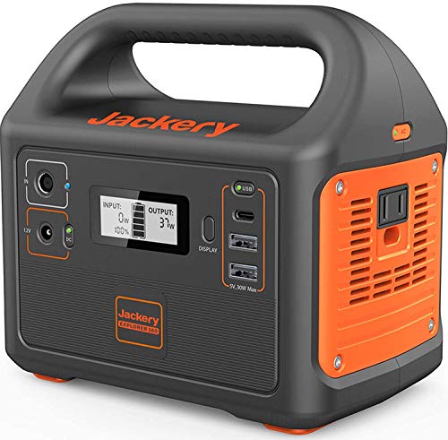 Jackery Portable Power Station Explorer 160, 167Wh Lithium Battery Black