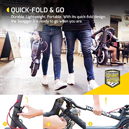 Swagger 5 T High Speed Electric Scooter for Adults with 8.5” Tires, Cruise...
