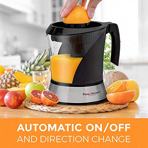 Pohl+Schmitt Deco-Line Citrus Juicer Machine Extractor - Large Small, Black