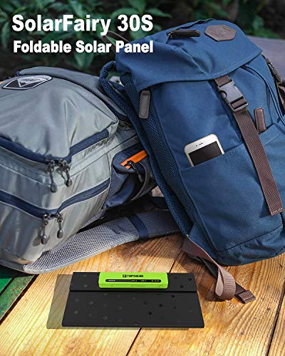 Topsolar SolarFairy 30S Foldable Solar Panel 30W Portable Battery Charger...