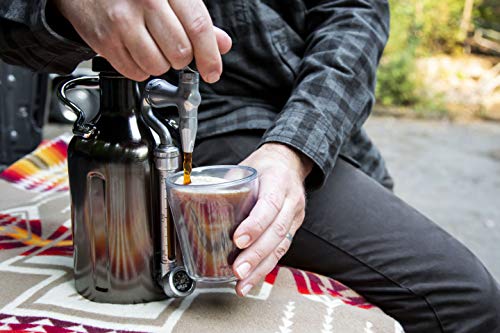 GrowlerWerks uKeg Nitro Cold Brew Coffee Maker, 50 oz, 50 oz., Black Chrome