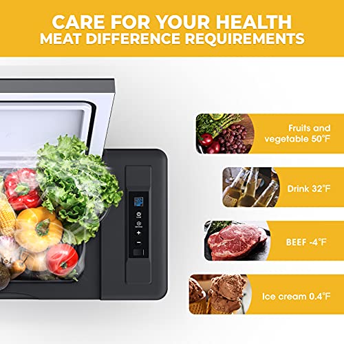 JoyTutus Portable 12 Volt Refrigerator, 23 Quart(22L) Car Fridge for 23 Quart
