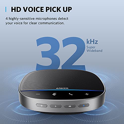 Anker PowerConf S500 Speakerphone with Zoom Rooms and Google Meet Black