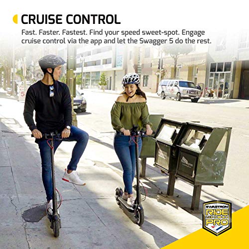 Swagger 5 T High Speed Electric Scooter for Adults with 8.5” Tires, Cruise...
