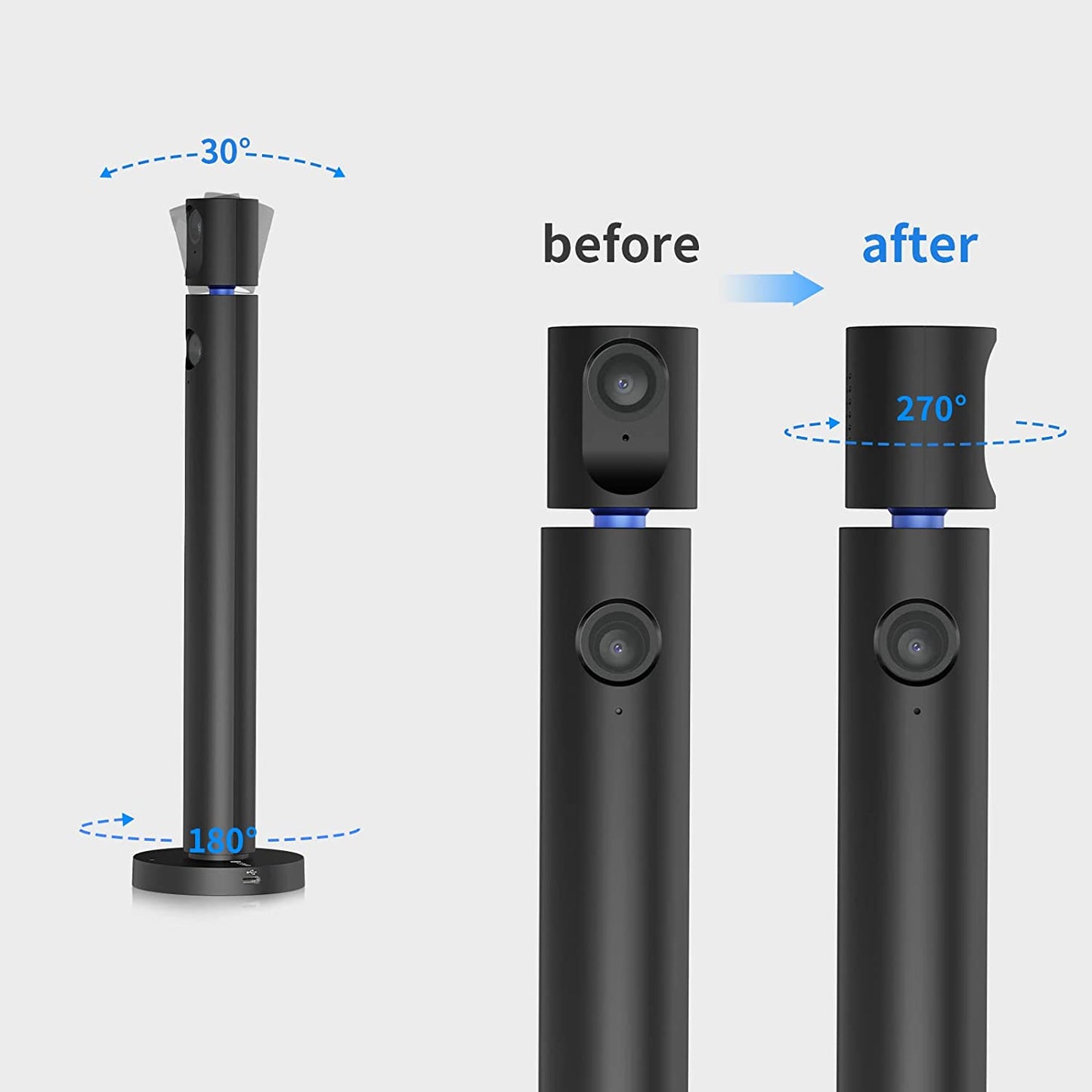 CZUR Halo Streaming Dual Webcam, Professional USB Web Camera 1080P with M