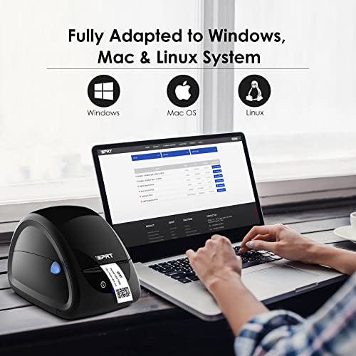 iDPRT Label Printer - 2022 Thermal 10.47 x 6.81 x 6.57 inches, Black