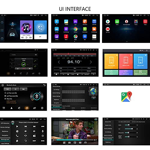 Hikity 10.1 Android Car Stereo Double Din Inch Touch 1G+16G, Black