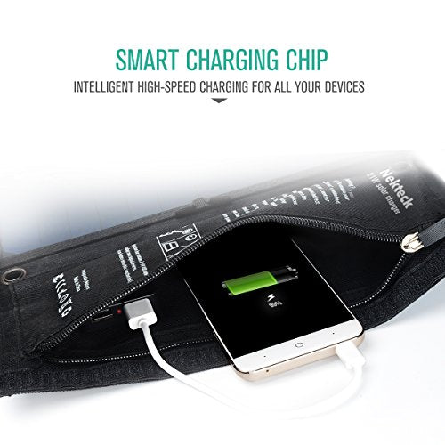 Nekteck 21W Portable Solar Panel Charger, Waterproof Camping Gear Solar...