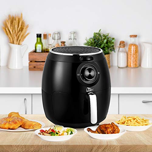 Air Fryer XL, 5.8 QT Electric Hot With Temperature Control A-Black