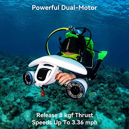 WINDEK SUBLUE WhiteShark Mix Underwater Scooter with Action Camera White