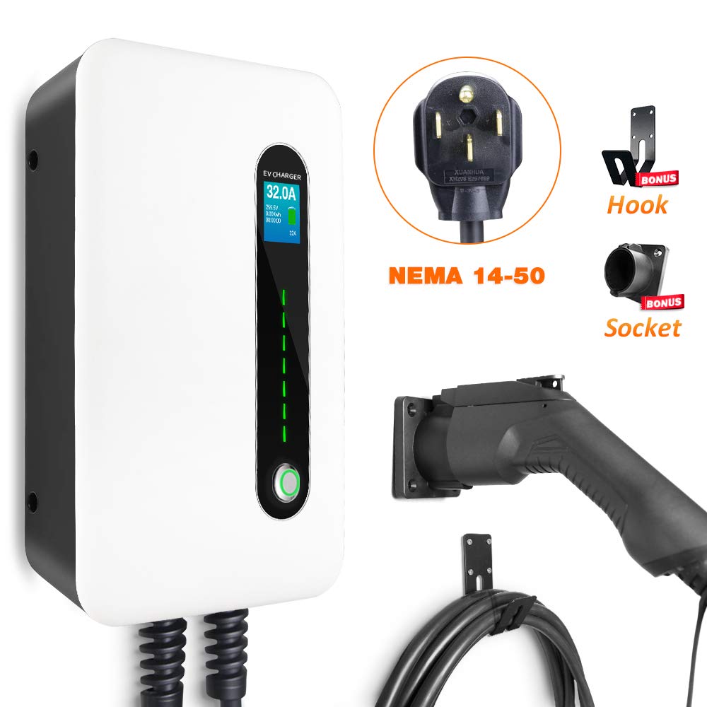 BESENERGY EV Charging Station 32 Amp Level 2 Electric Vehicle Charger EVSE...