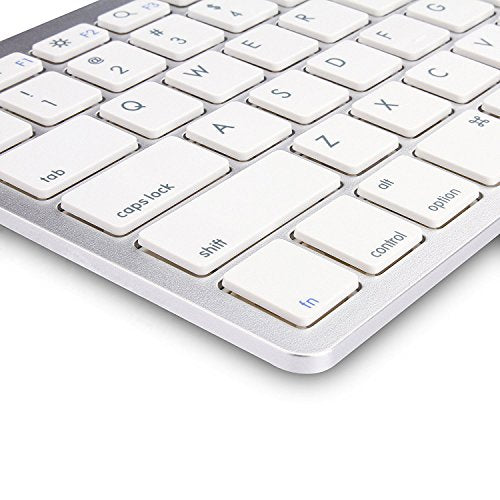 OMOTON Ultra-Slim Bluetooth Keyboard Compatible with 2018 iPad Pro White