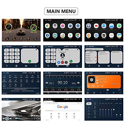 Hikity Double Din Android Car Stereo with GPS 7 Inch Touch 1G+16G, Black
